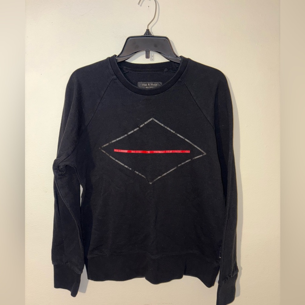 Rag & Bone Men’s Diamond Print Crewneck Sweater Size Small